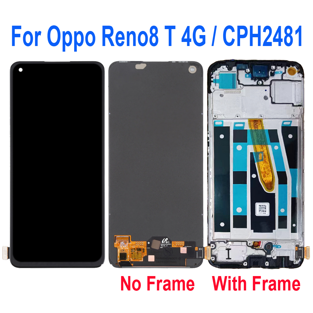 AMOLED для Oppo Reno8 T Reno 8 T 4G 5G CPH2481 CPH2505 ЖК-дисплей сенсорный  экран сменный дигитайзер в сборе | AliExpress