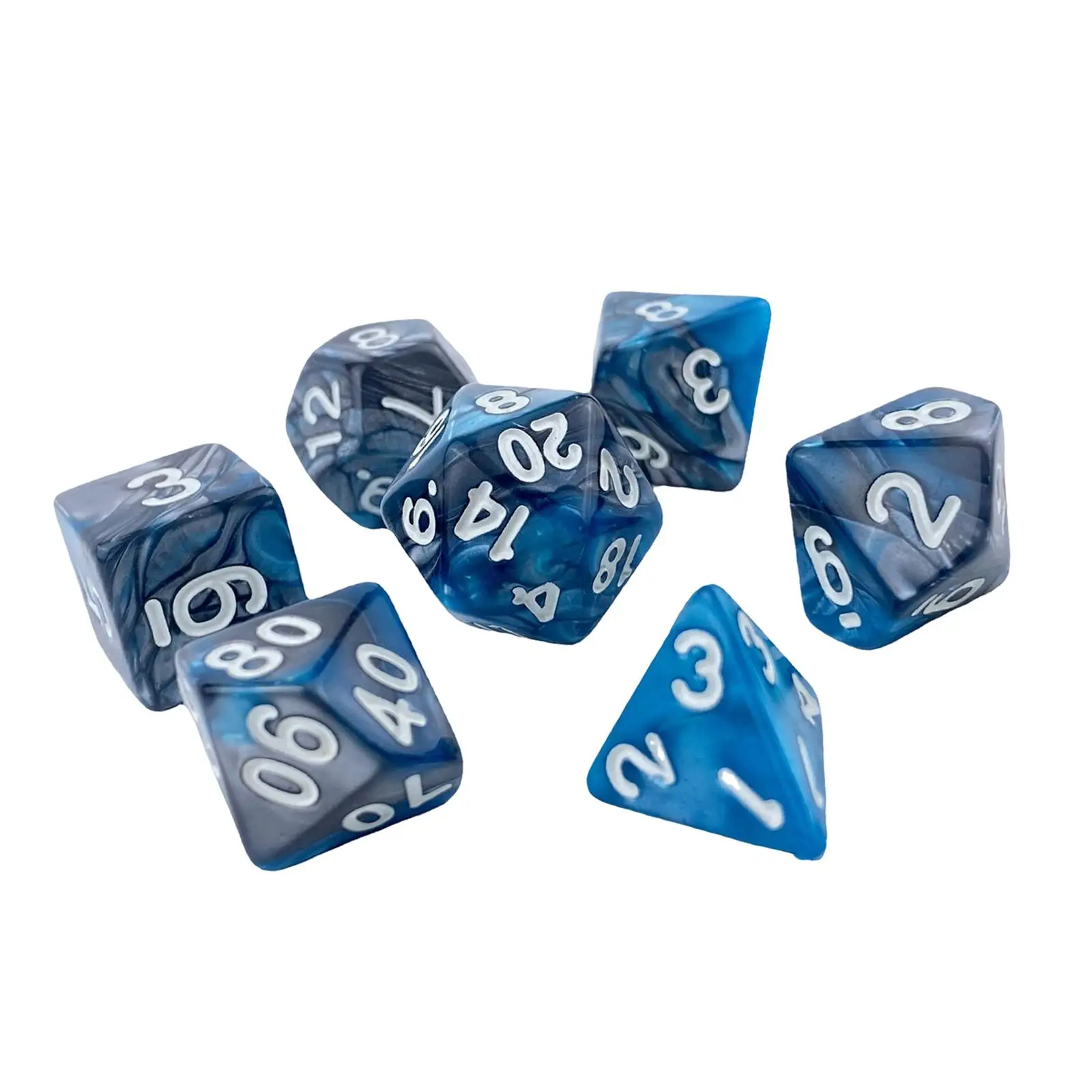 Acrylic Dices D4 D8 Polyhedral Dices Table Game , Family Gathering,