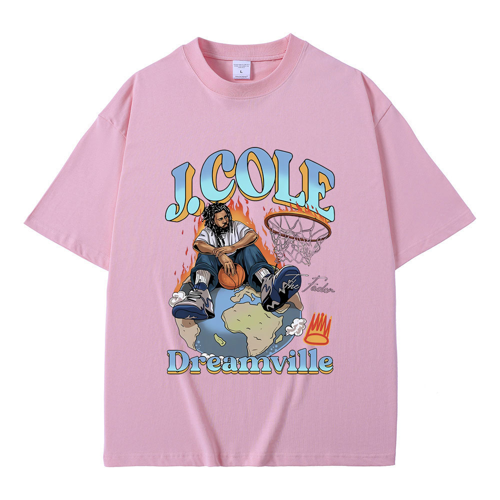 Beste berühmte Rapper J. Cole der Fader Dreamville Grafik T-Shirt Männer Frauen Hip Hop Vintage T-Shirts männliche Mode übergroße T-Shirt – Detail 7