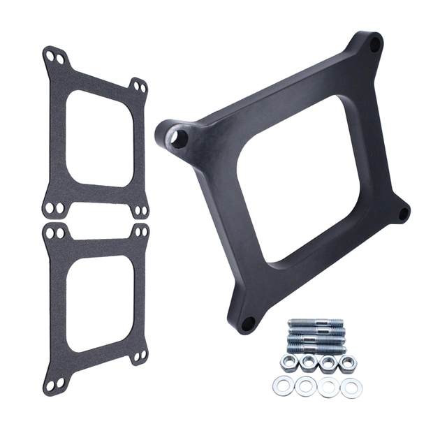 Edelbrock 8711 Phenolic Carburetor Spacer, Black