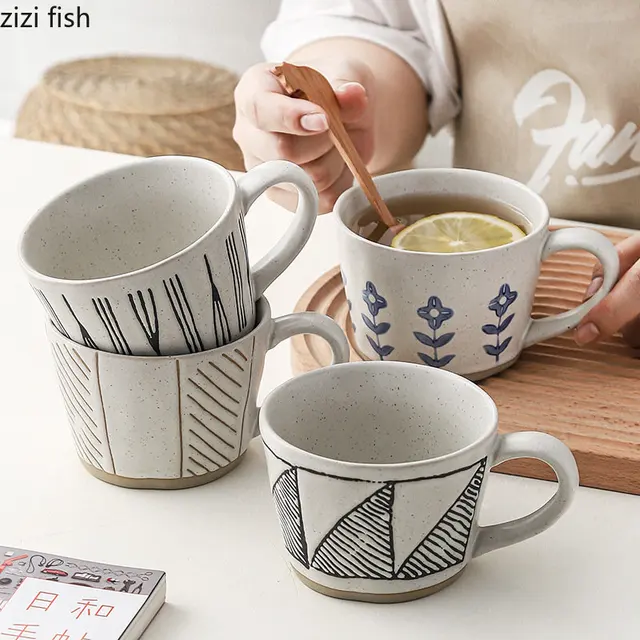 Paint Water Mug Ceramic Mugs Coffee Cups Milk Tea Mug Watercolor