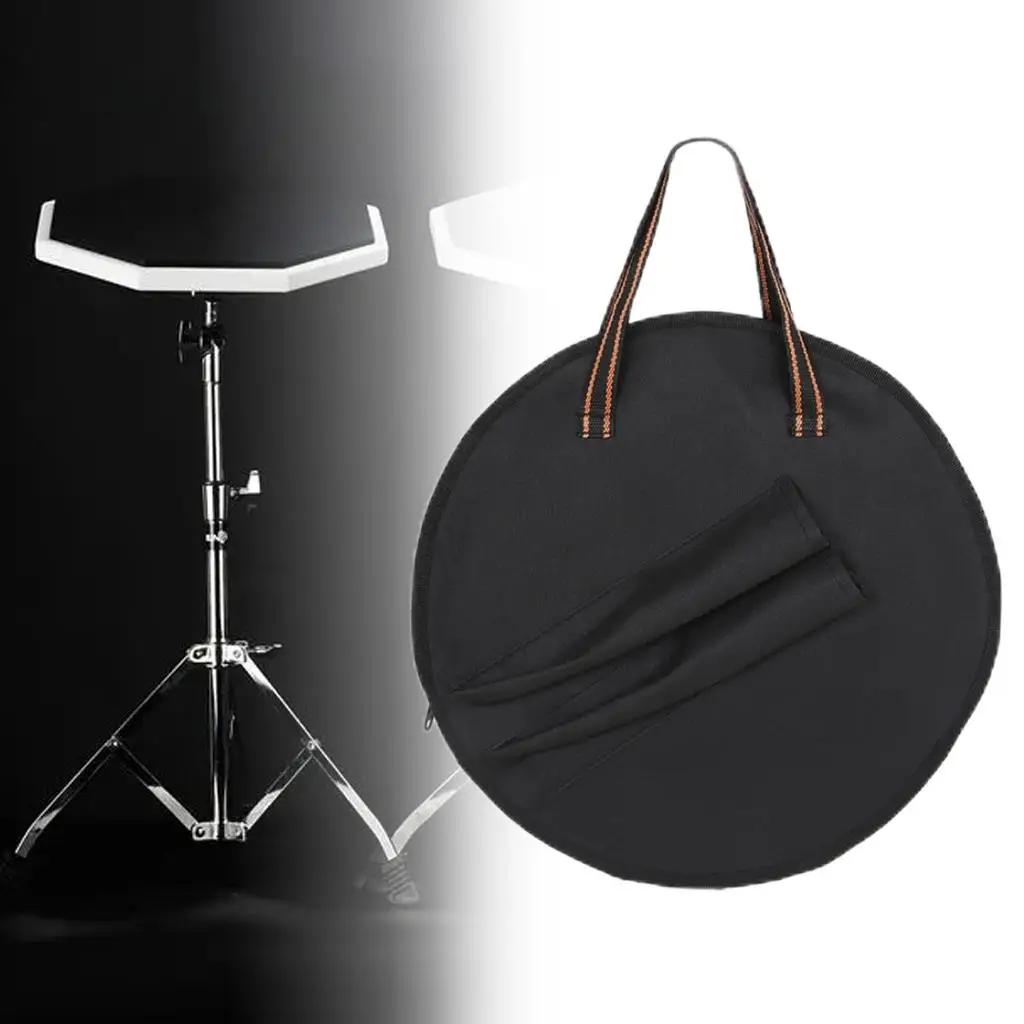 Portable Oxford Cloth Dumb Drum Bags Storage Bag Drum Pad Black