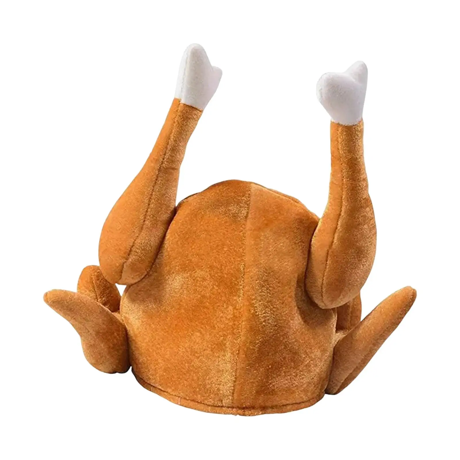 Funny Roasted Turkey Hat Chicken Costumes Accessories Creative for Xmas Stage Dressing Halloween Holiday Dressing Props