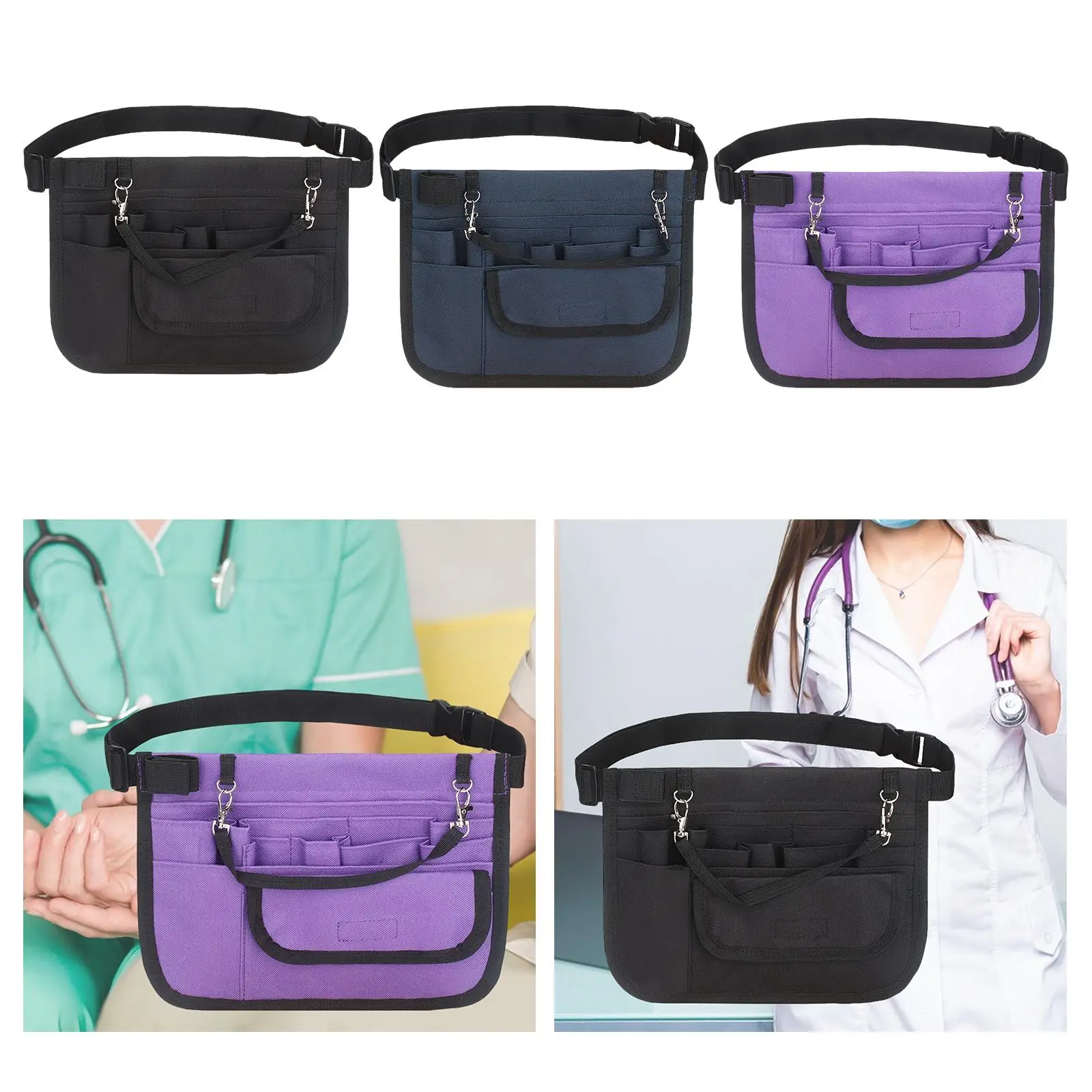 Nurses Pouch Waist Bag Adjustable Fanny Pack for Nurse Supplies Hospital