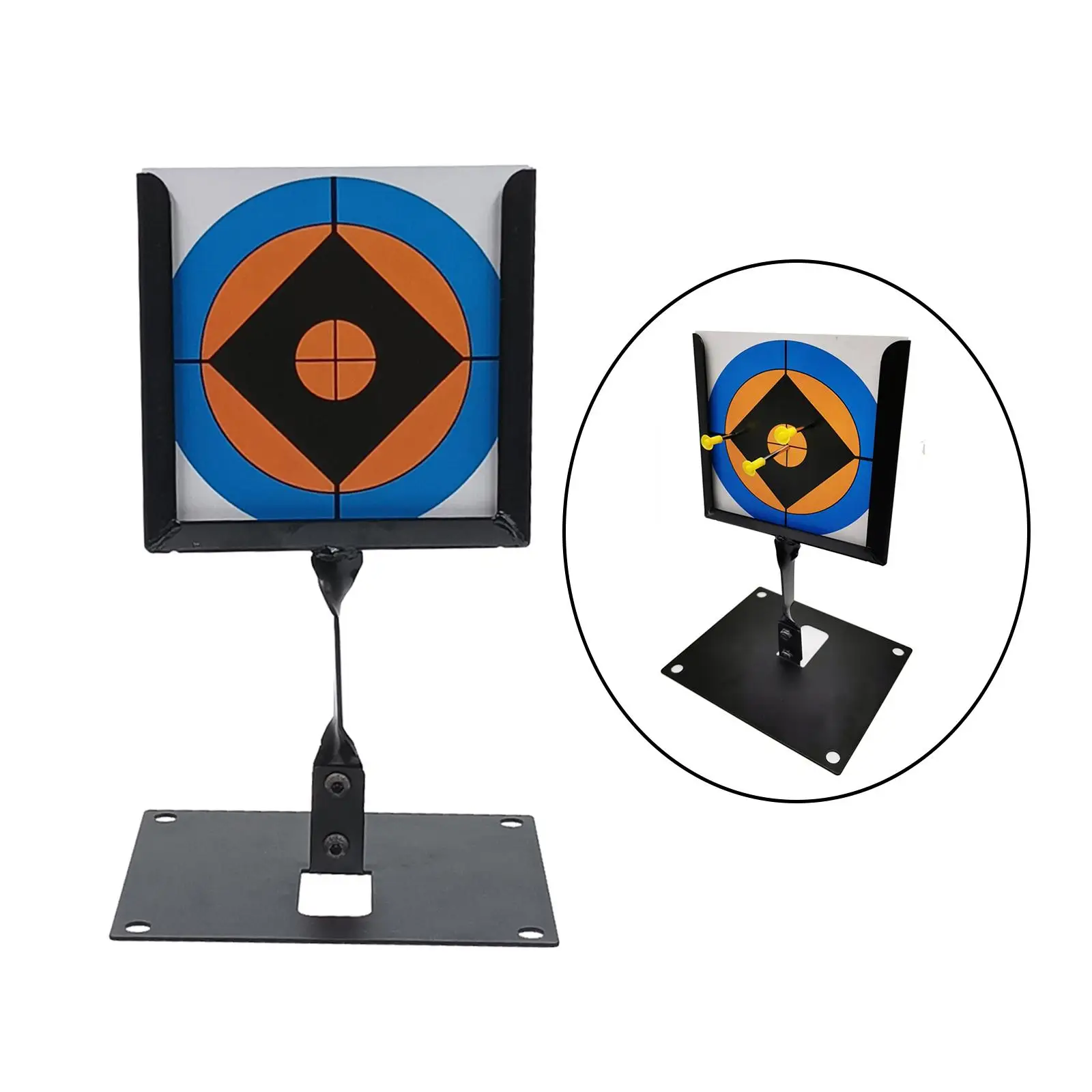 Target Stand Holder Shooting with Paper Target Range Practice Hunting Brackets Support for Patio Porch Yard Archery Lawn
