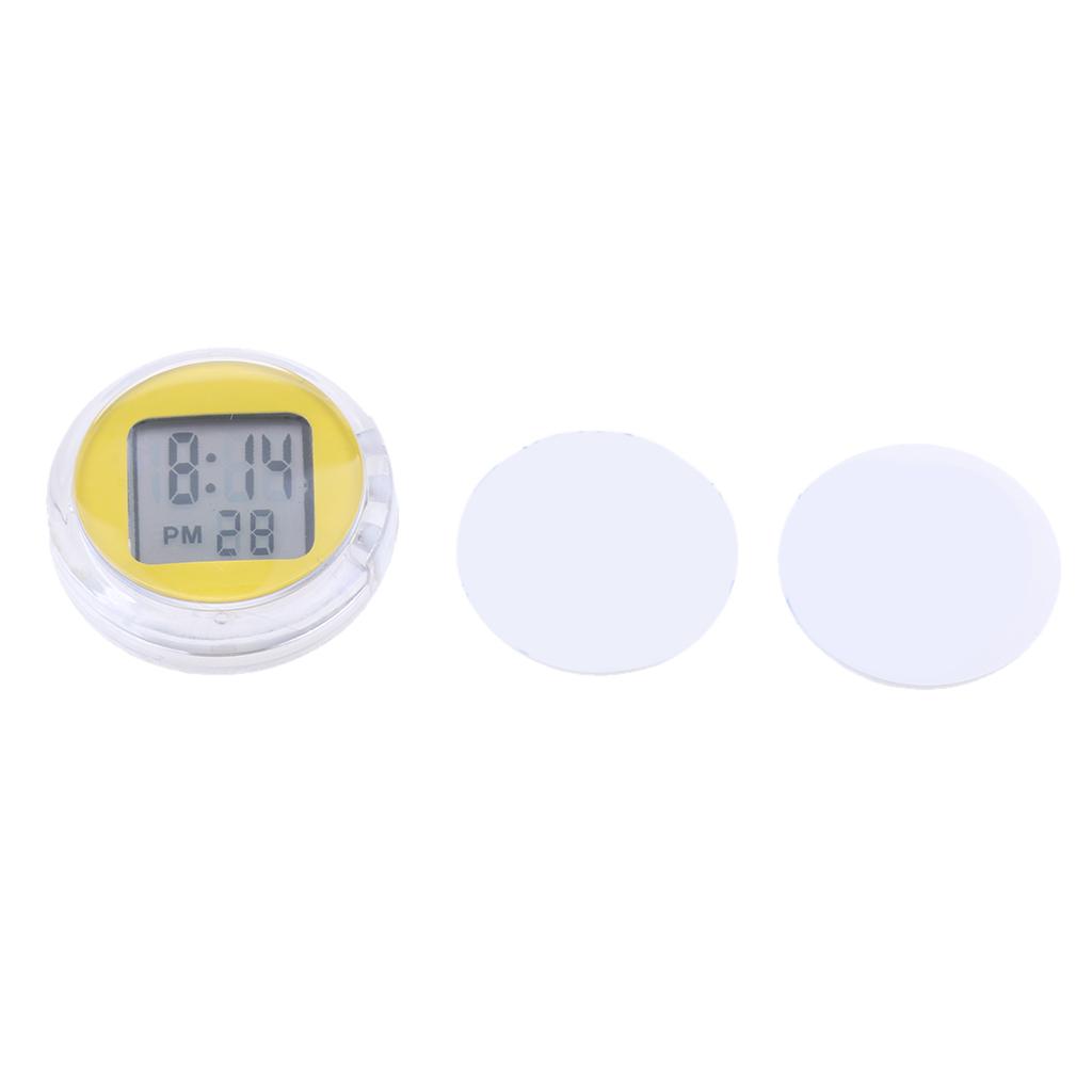 Portable Mini Motorcycle Bike Digital Clock LED Hour Minutes Seconds Display