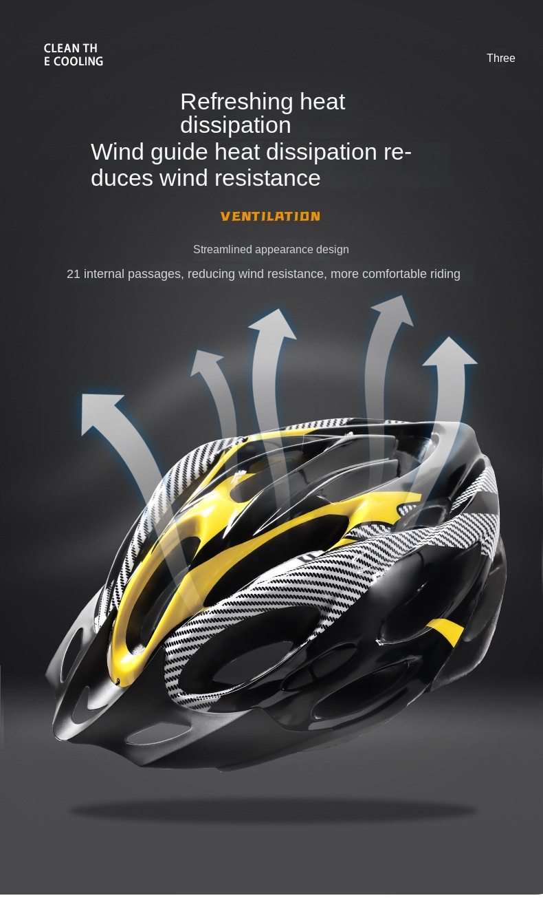 Description Picture 6 of itemCarbon fiber Texture Helmet Adult MTB Mountain Bike Cycling Equipment Safety Bicycle Motorcycle Hat Caps female male EPS Foam