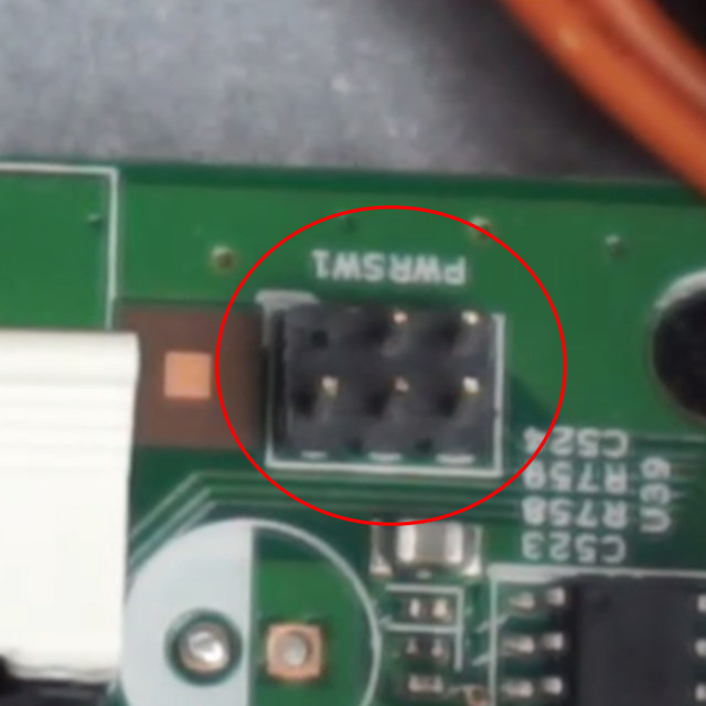 Dell マザーボード用 Dell 5/6 ピン電源ボタン/LED フロント