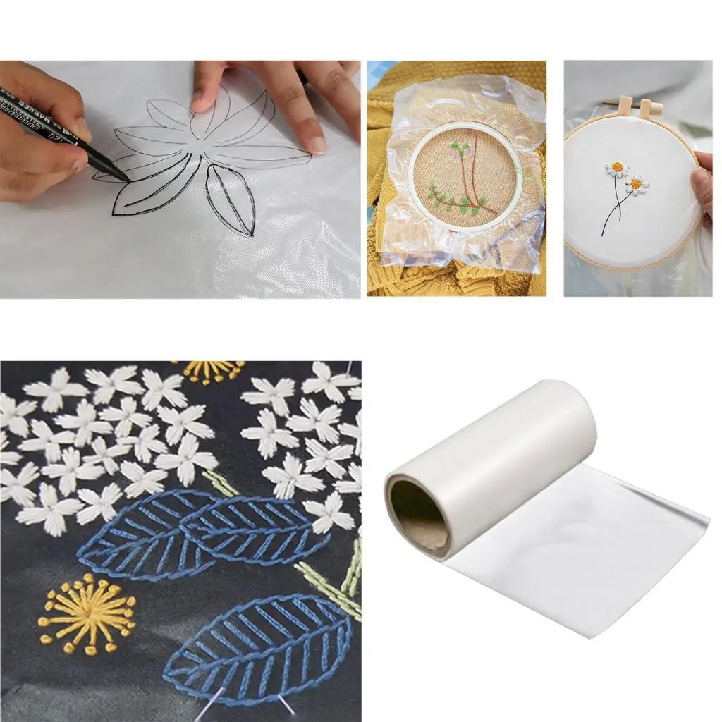 Tear Away Water Soluble Stabilizer Paper Embroidery Accessory