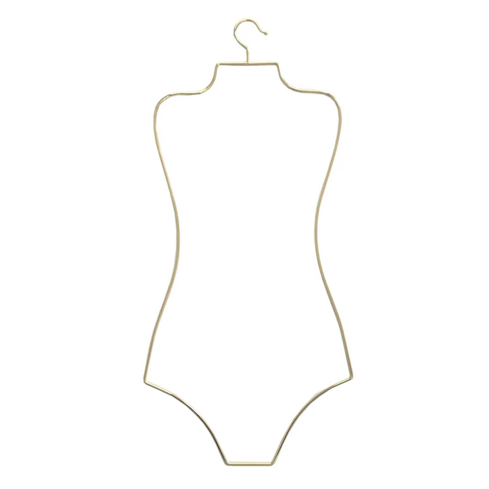 Wire Body Shape Display Hanger Bikini Dress Clothes Storage Metal Rack for Child Unisex Windows Closet Cloakroom