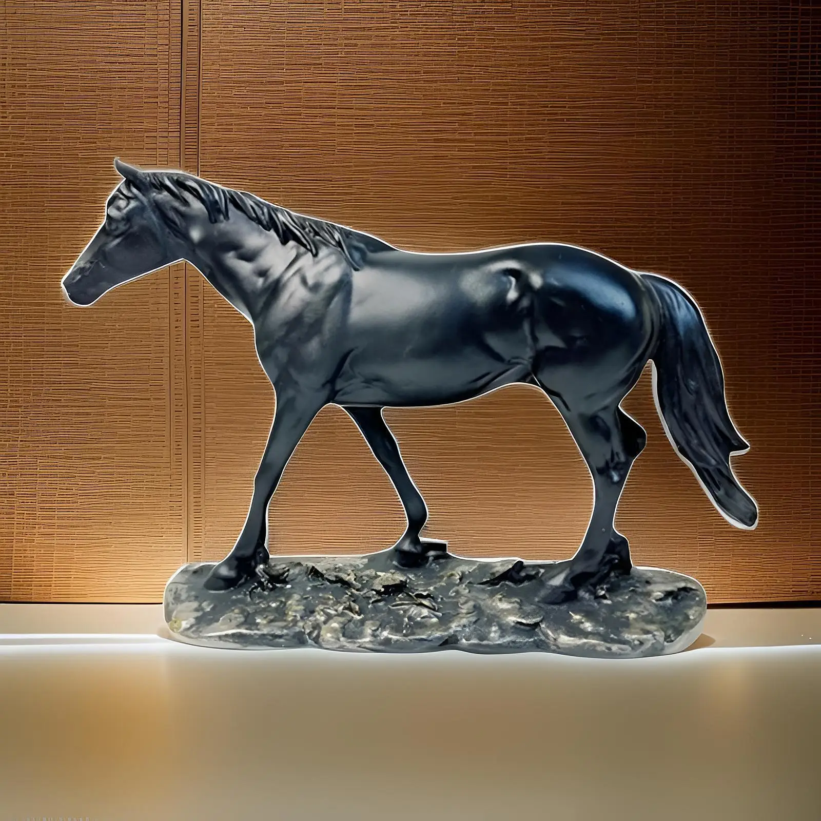 Horse Figurines Decor Home Decorations Tabletop Ornaments Horse Statue Decoration for Hotel Holiday Office Store Housewarming