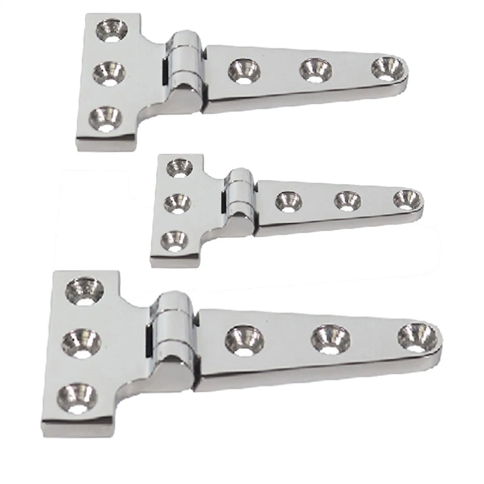 Marine Grade T-Hinges, Heavy Duty 316 Stainless Steel Boat Hinge, Convenient Installation (Screws Not Included),