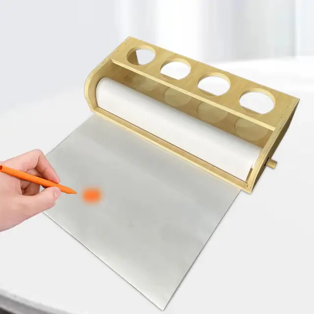 Kids Paper Roll Dispenser with four Holes, Drawing Paper Roll Dispenser for  Drawing - AliExpress