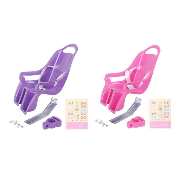 Porte Poupee/accessoires Vélo Enfant Couleur Blanc/rose (fixation