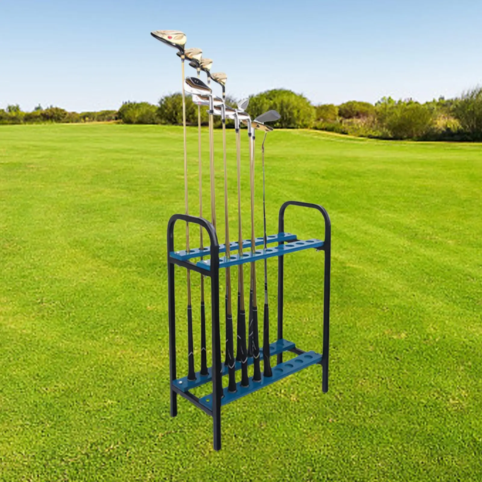 Golf Club Stand Course Practice Supplies Durable Metal Golf Clubs Organizer