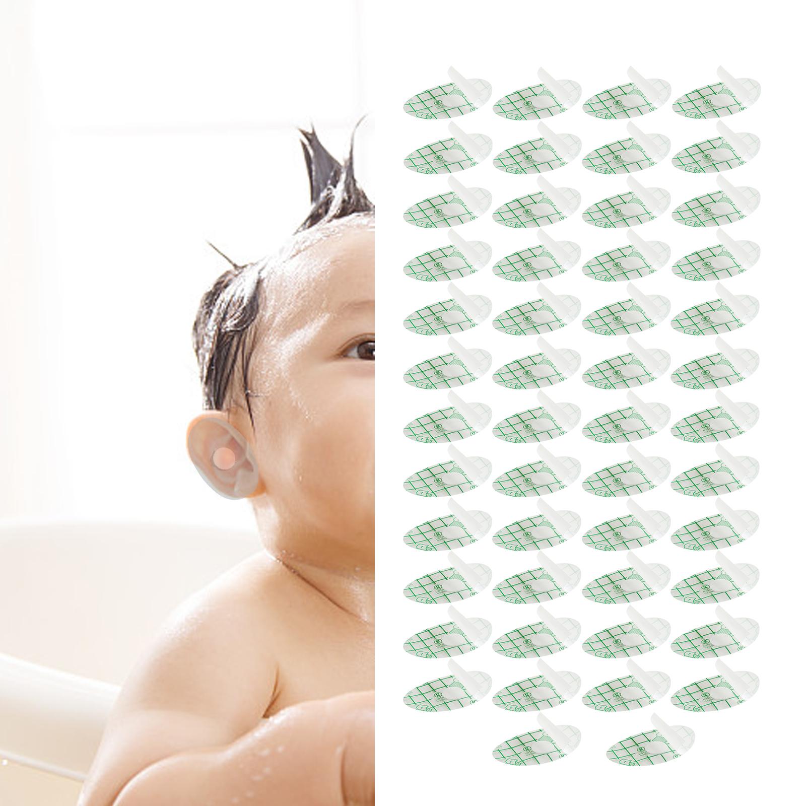 50x Breathable Waterproof Baby Ear Stickers Wear Resistant for Bathing