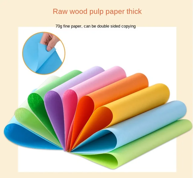 Multicolour Heavy Copy Paper A4 80g Thin Cardboard Art Paper 100 Sheets Mix  Color - Copy & Multipurpose Paper - AliExpress