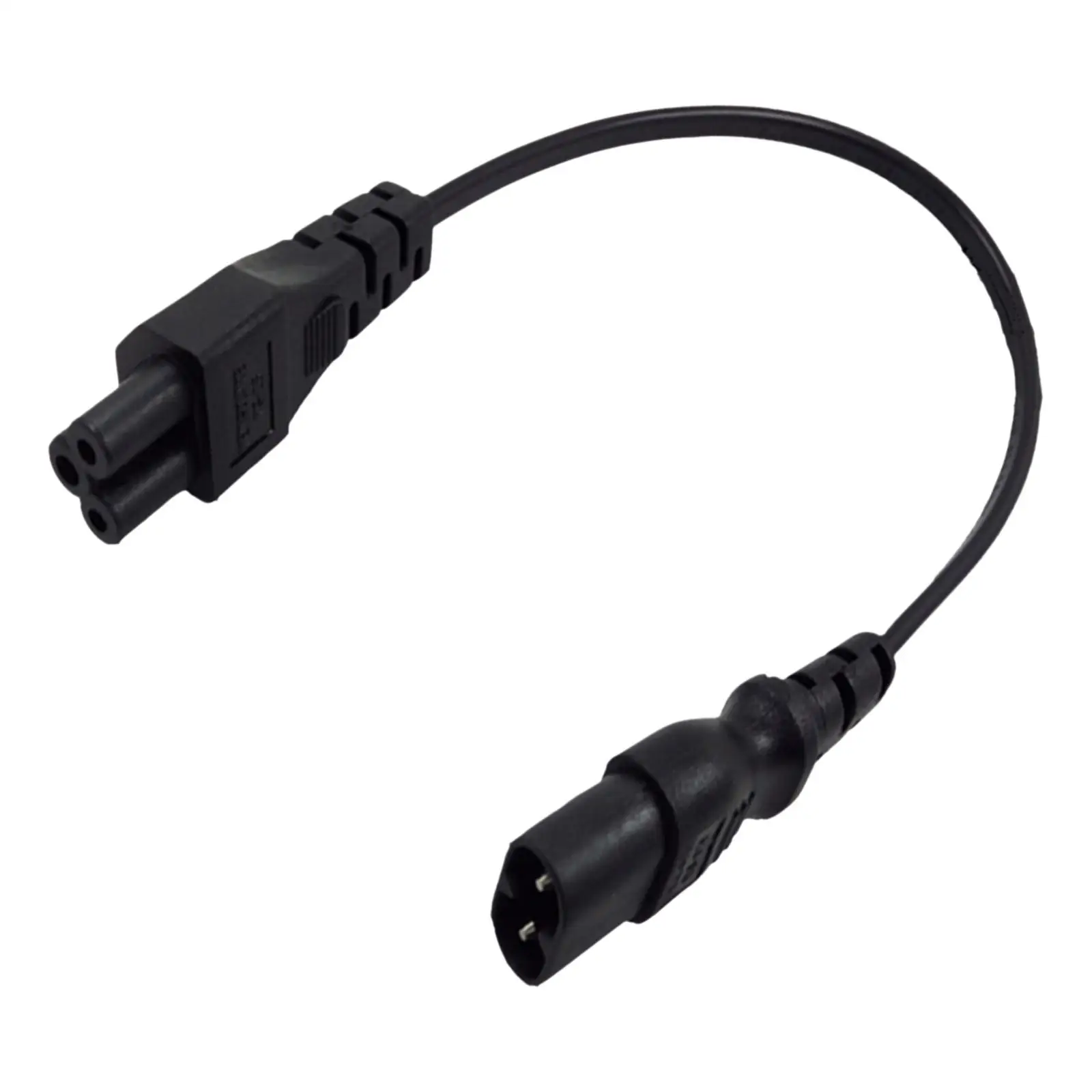 30cm IEC320-C8 to IEC320-C5 Power Adapter Cable Waterproof 250V Flexible Universal Short Extension Cord for Computer Monitor