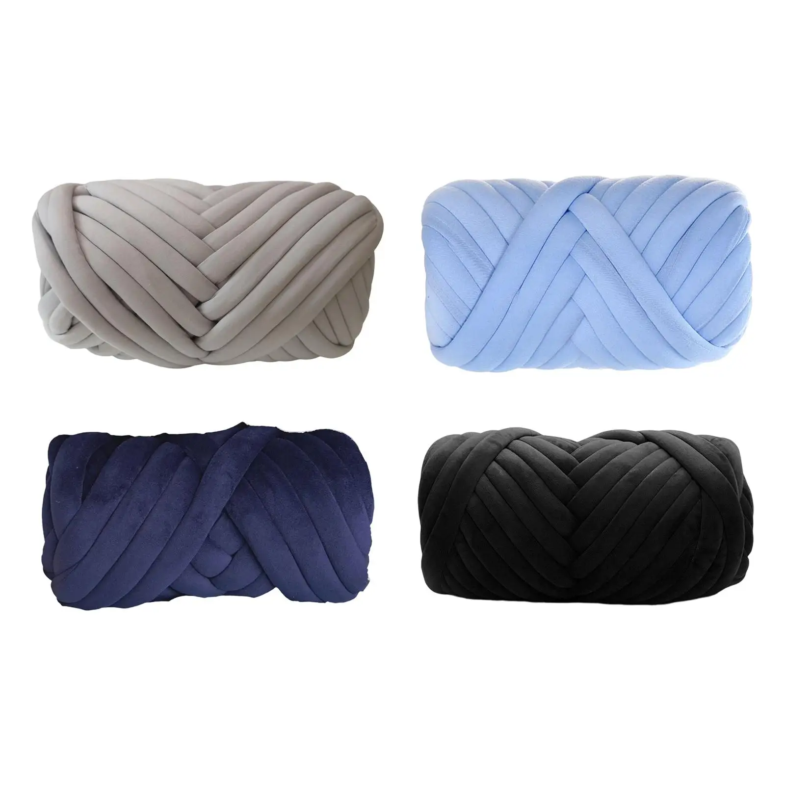 Chunky Yarn Super Bulky Giant Wool Yarn Washable DIY Soft Hand Knit Yarn Hand Knitting for Throw Blanket Bed Fence Crochet