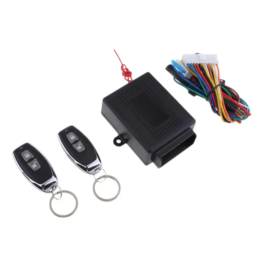 Car Remote Kit Door Lock Entry System Alarms,Black