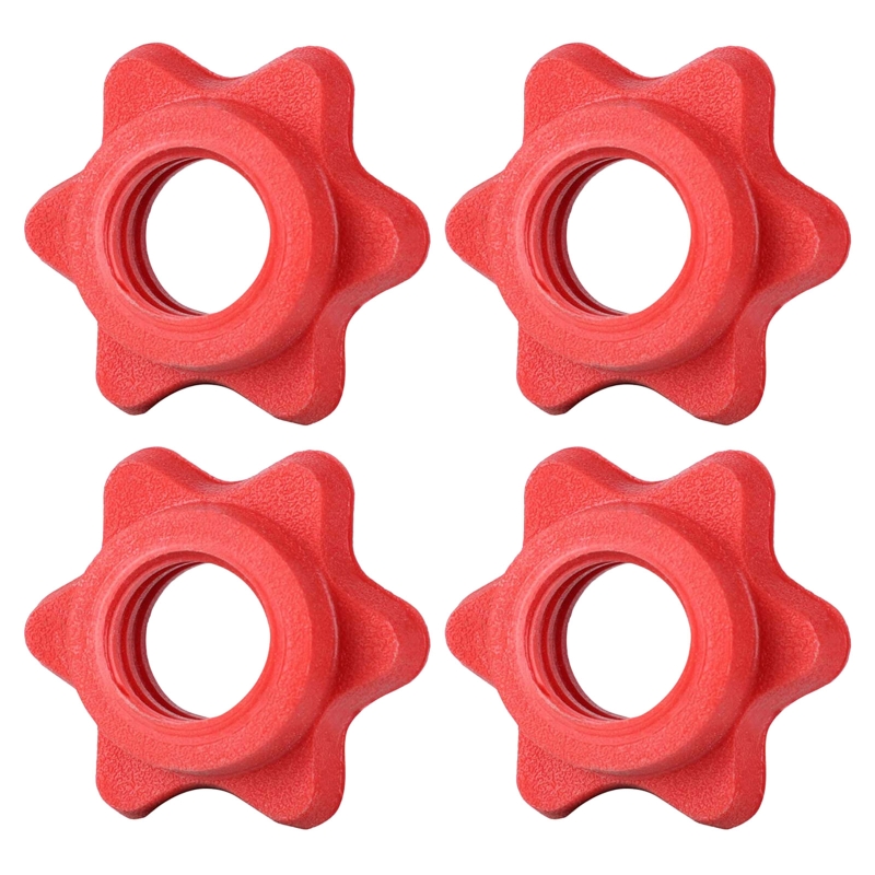 Description Picture 5 of item4Pcs Dumbbell Rod Nut Non-Slip Hex Nut Spinlock Collars Replacement Barbell Bar Hexagon Nuts for Barbells Bars Training