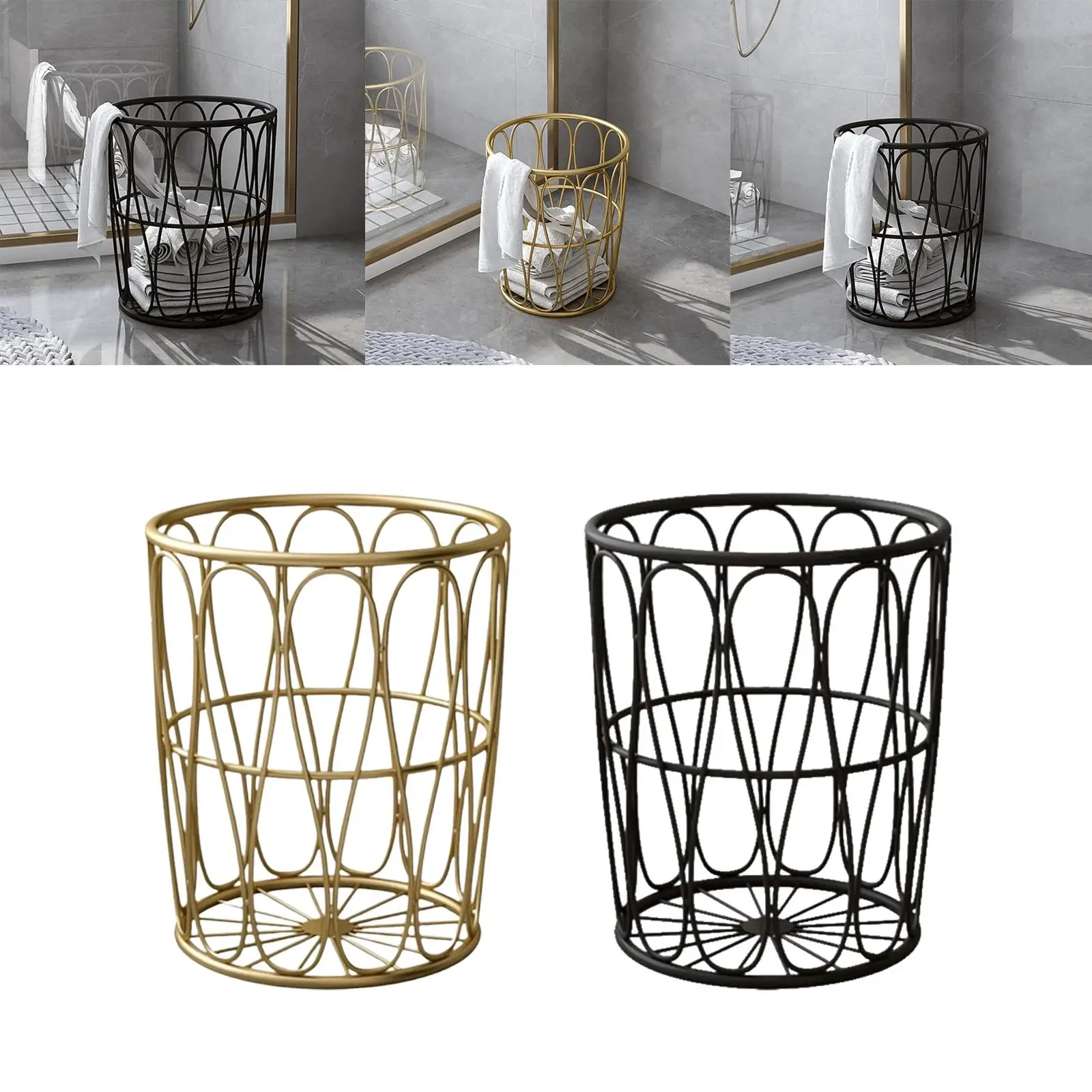 Laundry Basket Blanket Storage Basket Hamper Basket Sundries Storage Bucket Storage Basket for Indoor Office Basement Kitchen