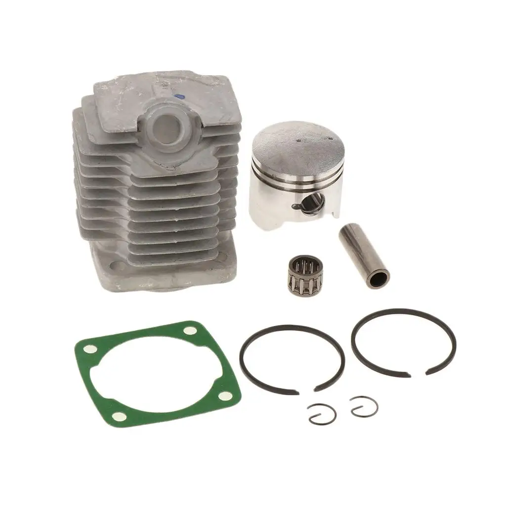 Universal 44mm Cylinder 12mm Piston Kit w/ Rings Pin for 49cc 2 Stroke Engine