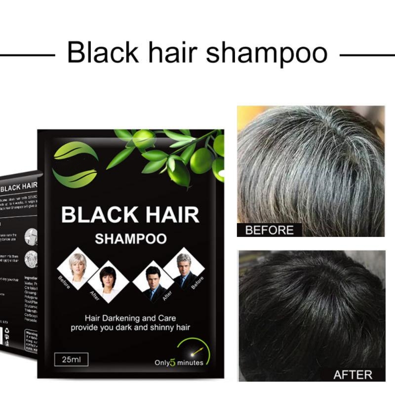 Best of Black Hair Shampoo Hair Color Hair Dye Shampoo Organic Permanent Grey Hair Removal Restore Shiny Hair For Men Women Hair Cares Reviews & Tips