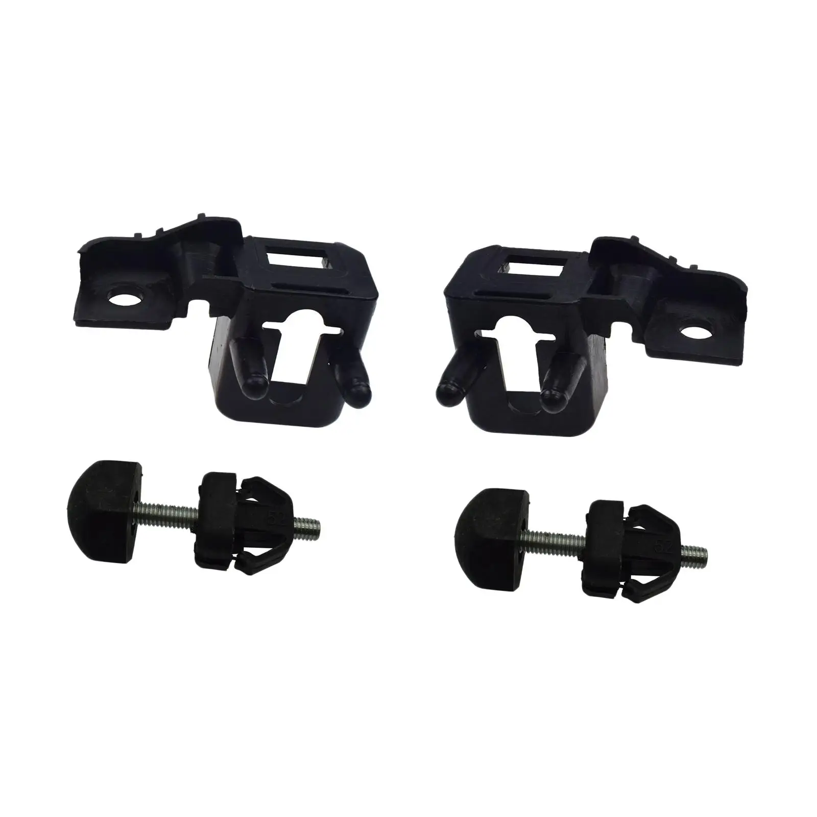 Hood Stopper and Bracket Black DS73-16K808Durable Replaces Hood stop Cushion Support Auto Parts DS7Z16758B for Fusion