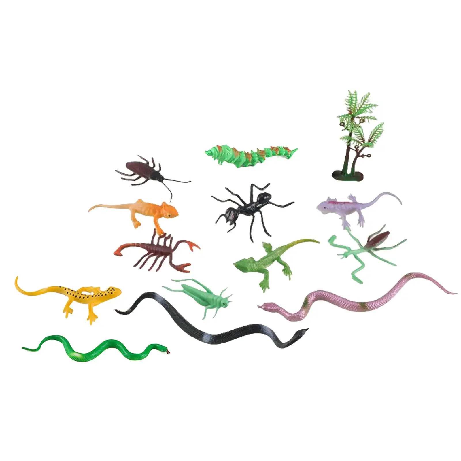 13Pcs High Simulation Artifical Animal Model Toy Tabletop Decors for Educational Learning Toys Desktop Decor Children Toy