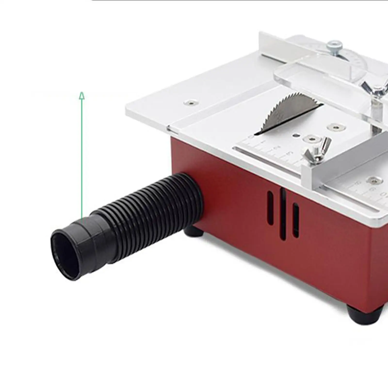Mini Table Saw Portable Electric Cutting Machine Small Precision Hobby Table Saw for Metal Plastic Cutting Miniature Wood Crafts