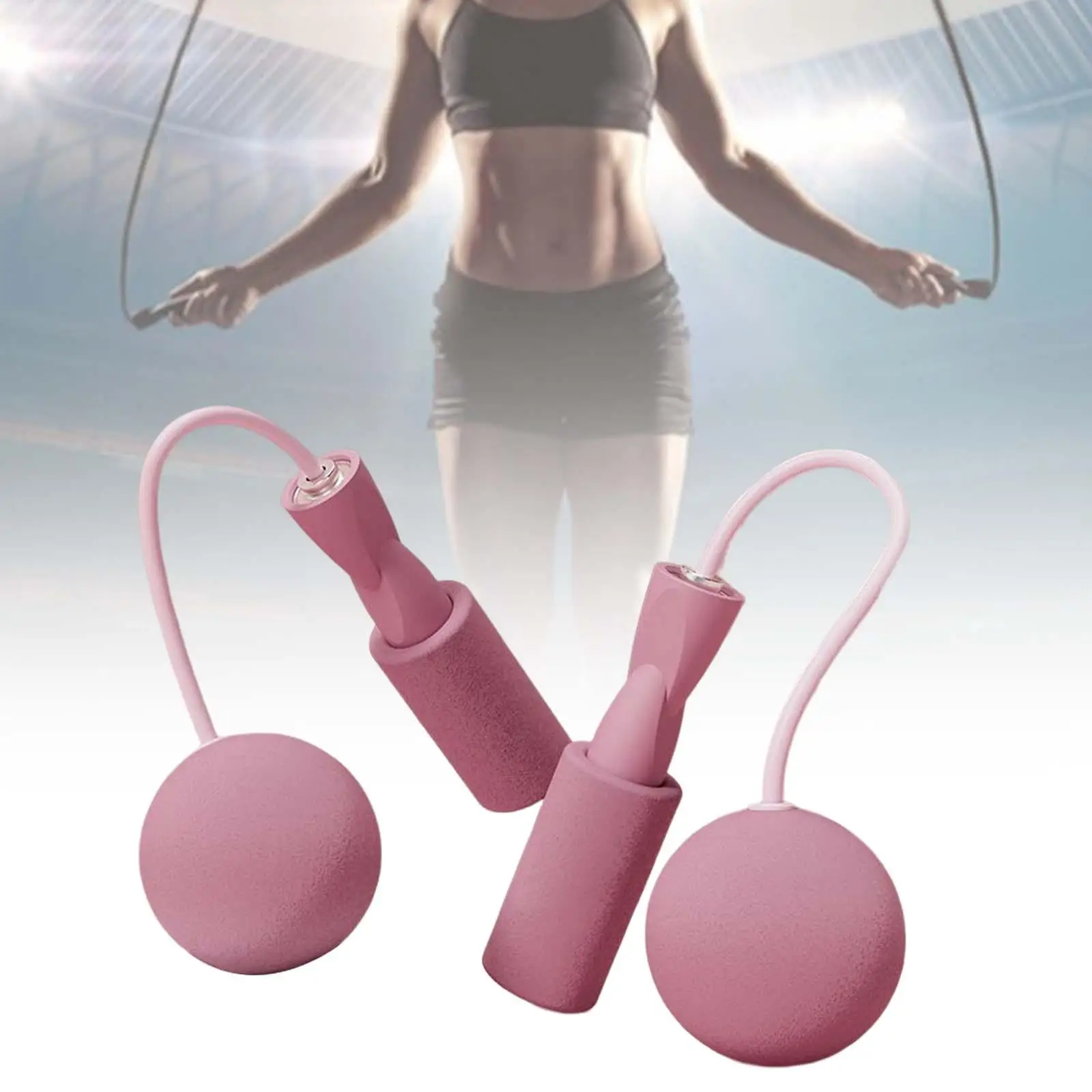 Cordless Jumping Rope Exercise Endurance Training Skipping Rope Workout Sports Fitness Weighted Jump Rope for Women Men Kids