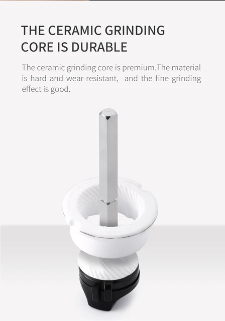Xiaomi HUOHOU Automatic Electric Pepper Salt Grinder LED Light 5 Modes  Spice Grain Porcelain Grinding Ceramic Burr Mill – the best products in the  Joom Geek online store