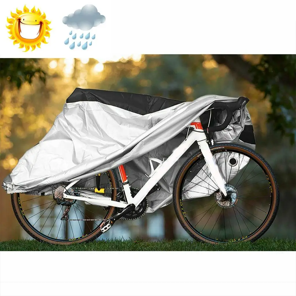 Bike Mountain Road Bicycle Cover Sheet with Lock Holder, Windproof Buckles and Storage Bag