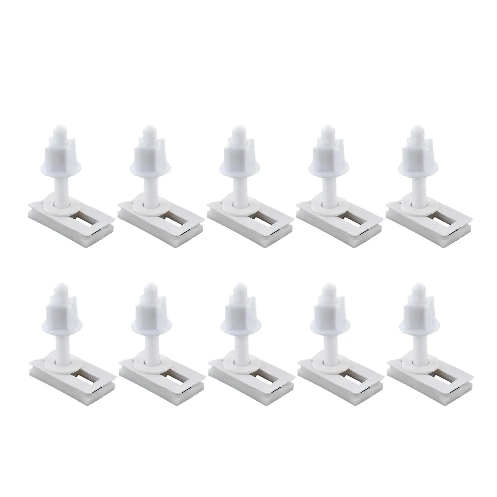 Toilet Seat Hinge Bolt Lightweight Durable Toilet Seat Repair Tool 10 Pieces for Household Hotels Public Places Office Bathrooms