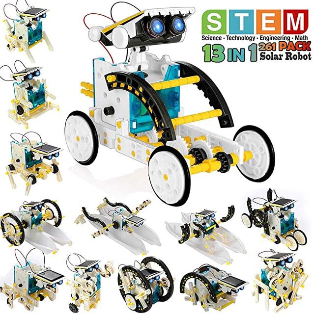 Minecraft Legos STE Solar Robot Kit For Kids, 14-in-1 Educational