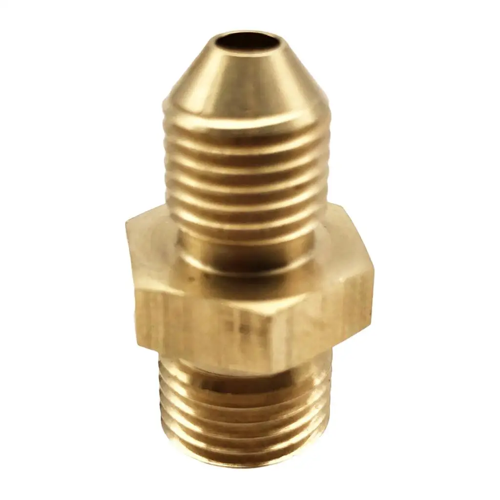 Brass 4 AN Male to 1/4 NPT  Line Hose Adapter Fitting  Connector, Gold