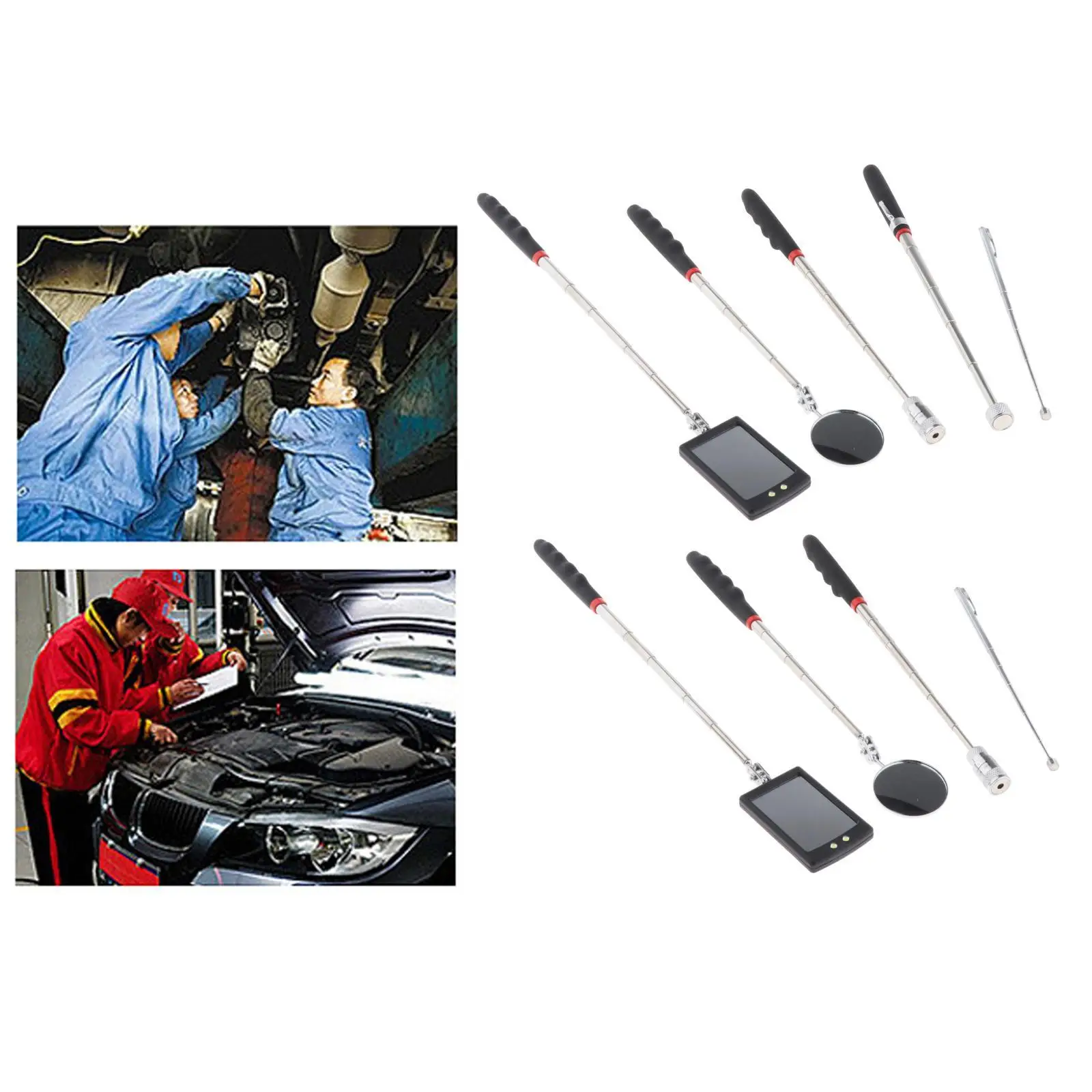 Telescoping Pick-, Retractable, with Handle, Portable with Pick up Rod Hand for Car Maintenance