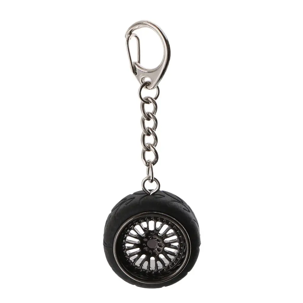 Car Key Creative Wheel Rim Hub Design Chain Keyfob Pendant