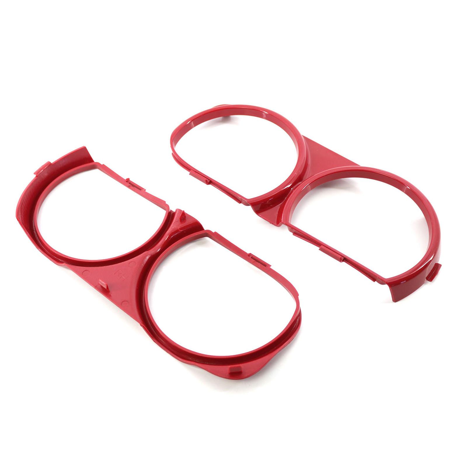 2x Car Headlight Bezel Set Trim Decoration CH2510102 68259055Ab Front Headlight Lamp Frame for Challenger Srt Demon