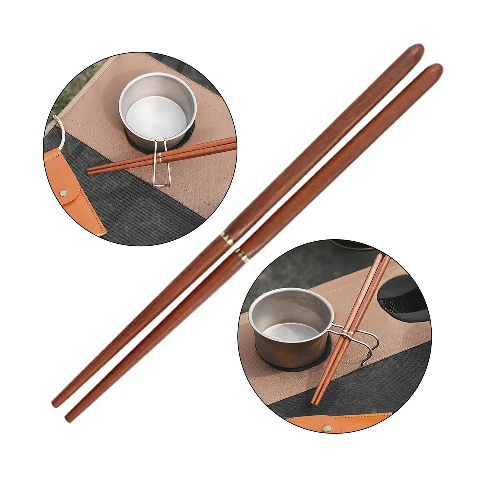Reusable Foldable Chopsticks with Storage Pouch Detachable Chopsticks for