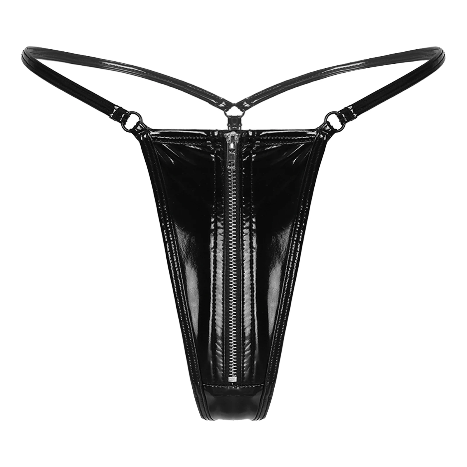 1600px x 1600px - Zipper Open Crotch Leather Briefs Panties Lingerie Womans Sex Erotic Porn  Crotchless Latex Pvc Micro G String Thong Underwear - Panties & Briefs -  AliExpress