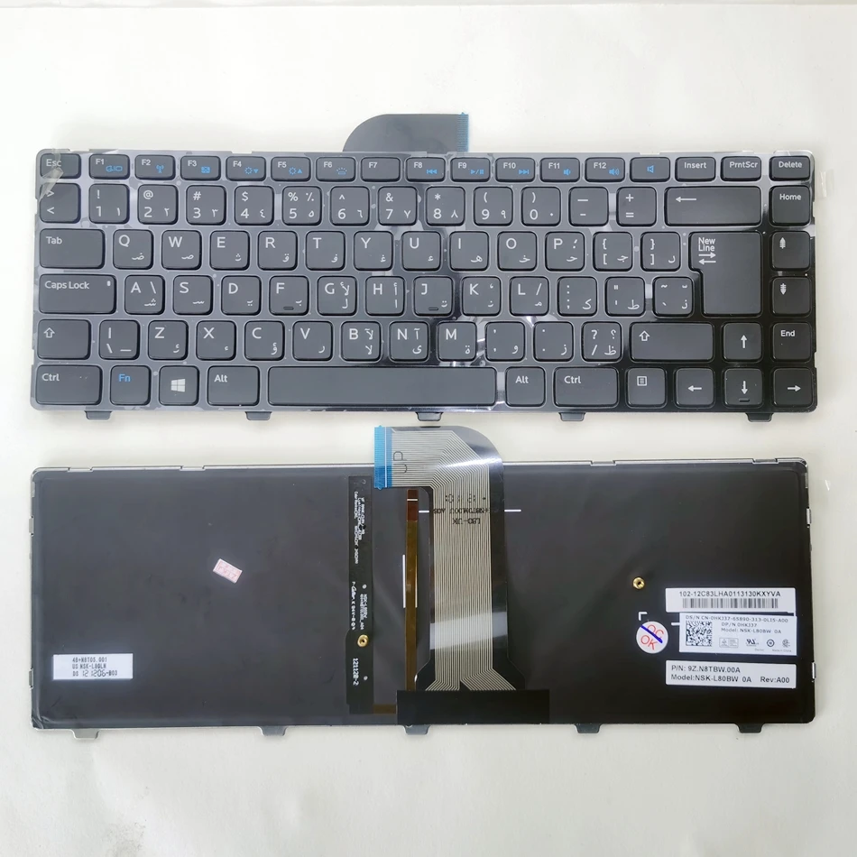 New Laptop Keyboard for DELL 14-3421 M431R 14R-5421 V3421 3437 2421 5437 Keyboard Replacement Black