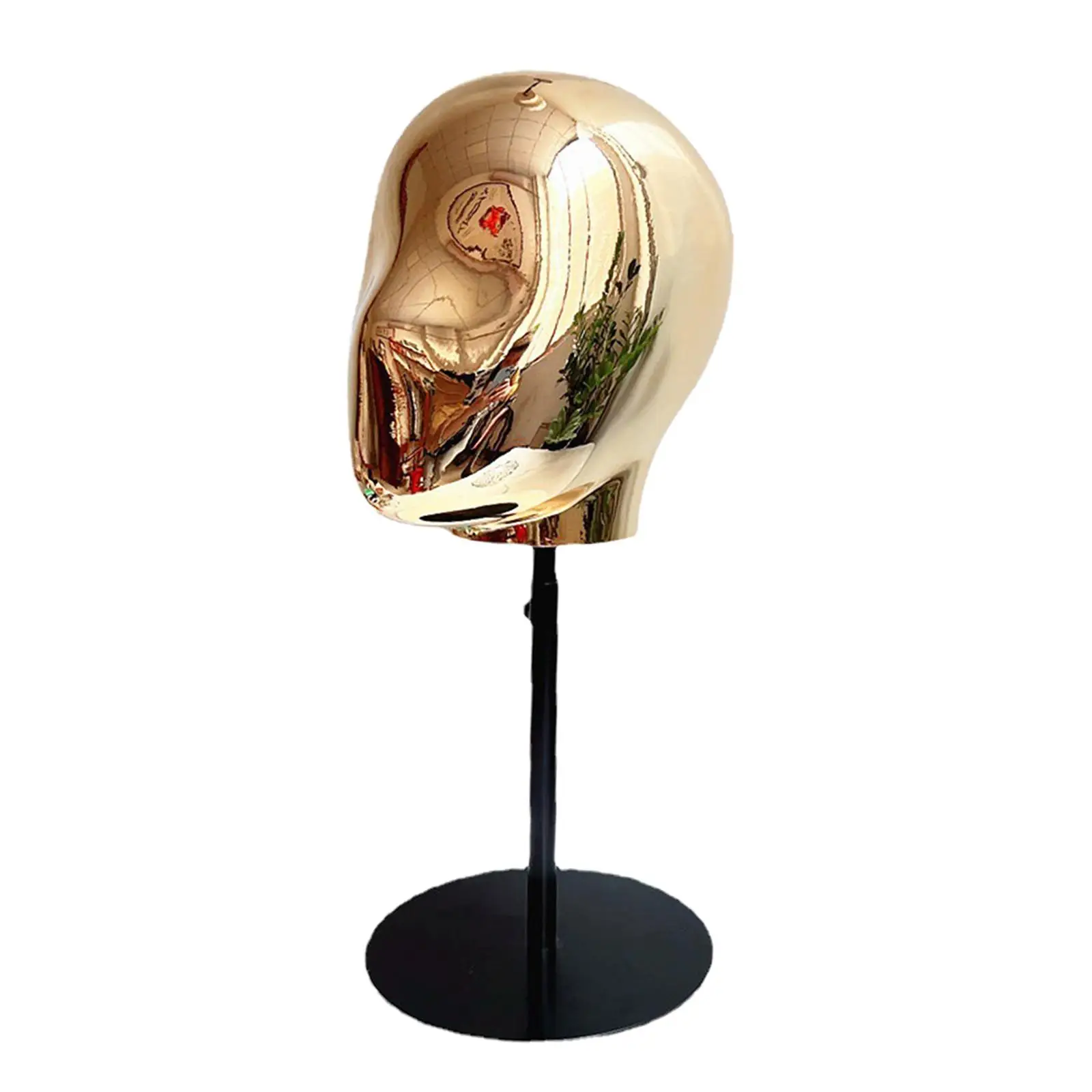 Mannequin Styling Head Wig Making Caps Display Stand for Glasses Hat Hairpieces Total 15.7-20.8inch Tall