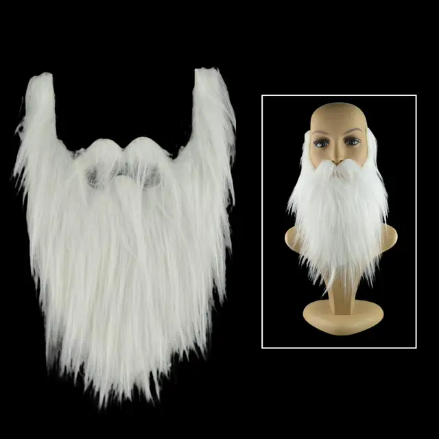 Barba finta Costume barba finta per donna Uomo Barba di flanella Puntelli