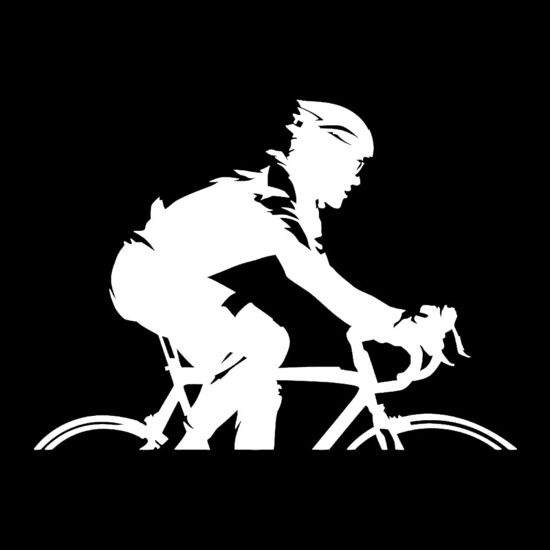 Autoaufkleber, Fahrradrennen, Radfahren, Radfahren, Sport, lustig, Auto-Windschutzscheibe, PVC, wasserdicht, Sonnenschutzaufkleber, 23 cm x 16 cm – Detail 2