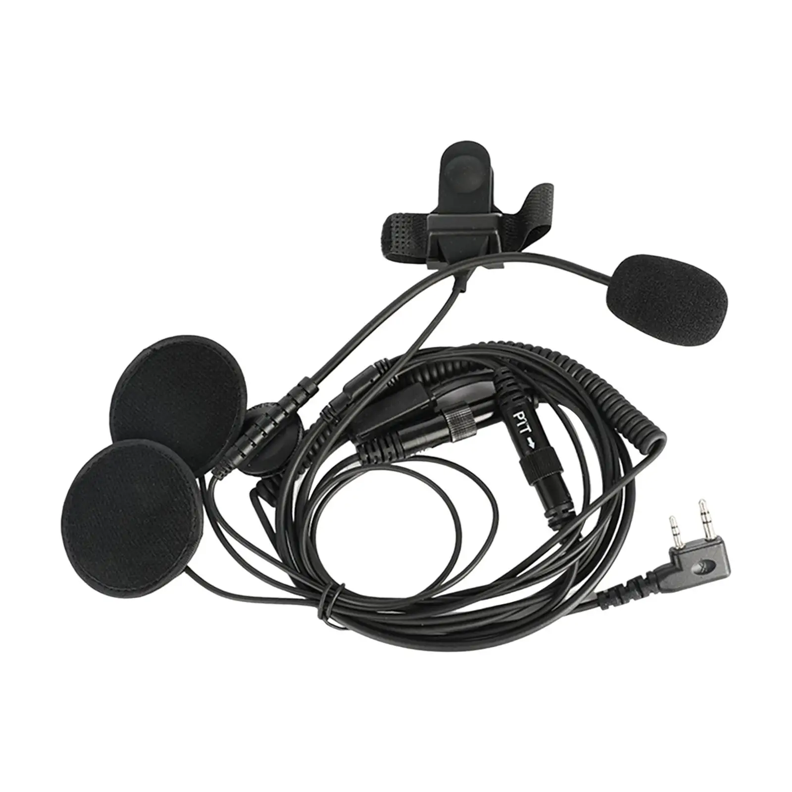 Two Way Radio Walkie Talkie Headset Earpiece with PMic Motorcycle Cap Headset for Riding Motorbike