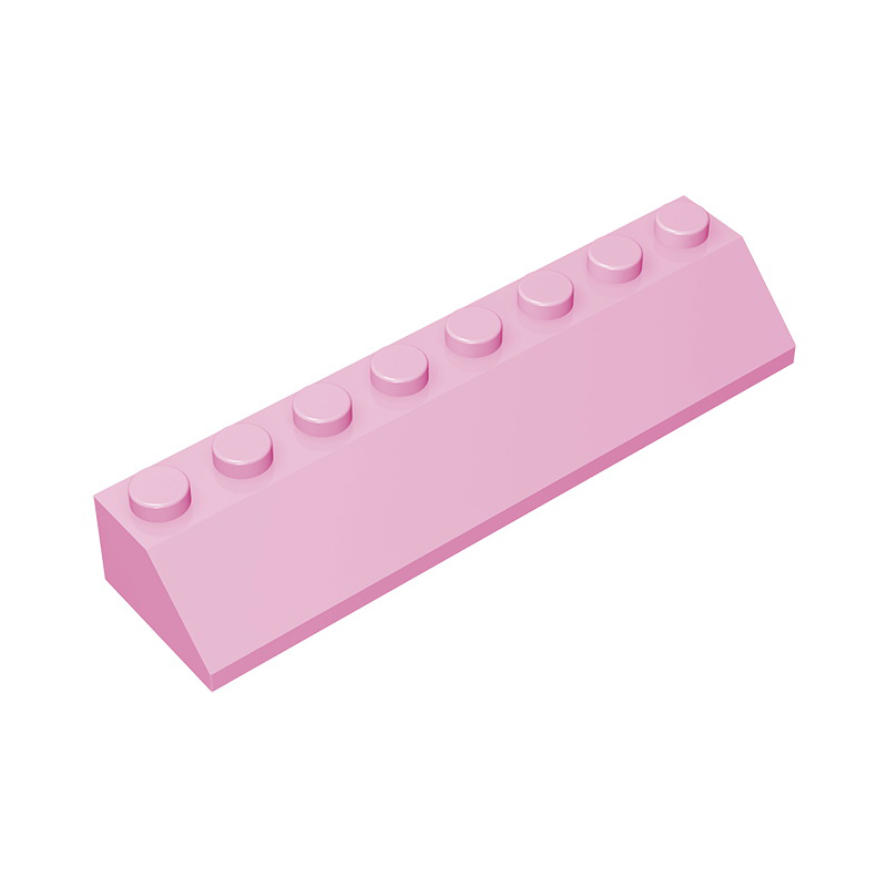 Gobricks GDS-736 ROOF TILE 2X8/45 - 2x8 45 Slope roof tiles compatible with lego 4445 children's DIY Educational Building Blocks
