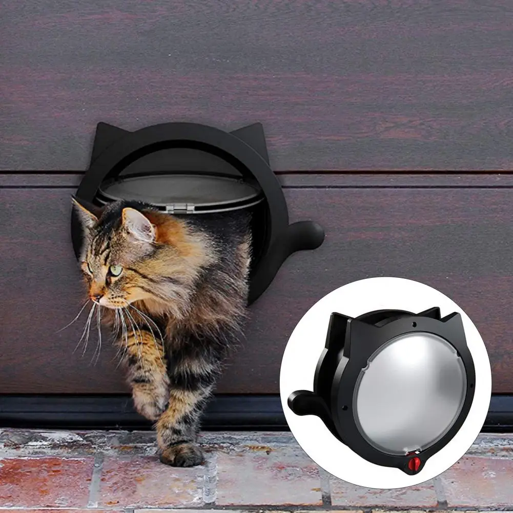 Дверь для домашних животных, легко использовать, двери для кошек,  безопасные, простые в эксплуатации, уникальный тихий дверной клапан для  домашних животных, кошек | AliExpress