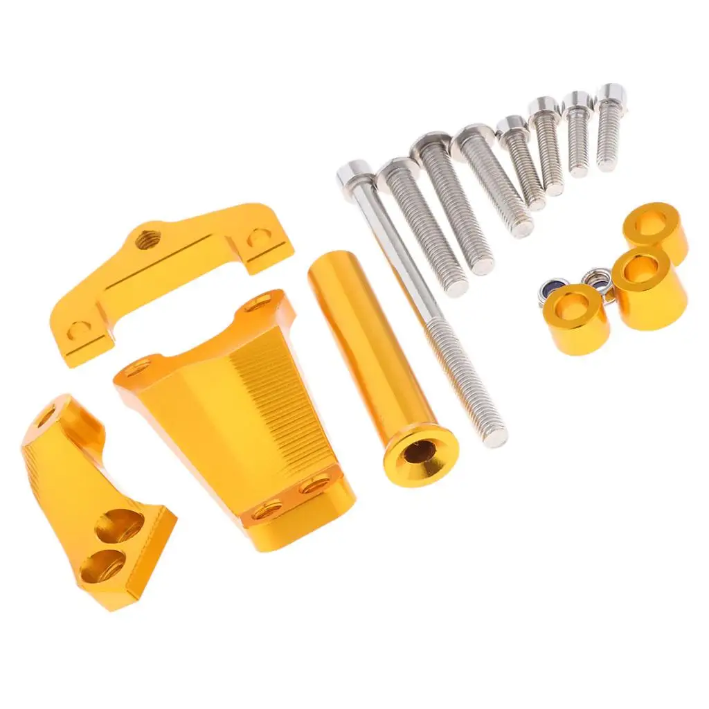 1 Set CNC Steering Damper Stabilizer &Bracket Kit for Kawasaki ER6N
